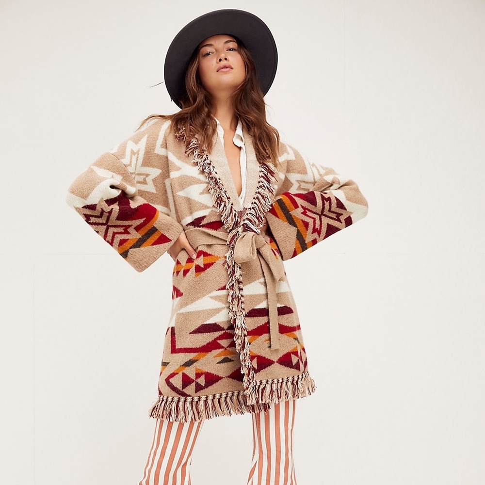 NWT Free People Pendleton Austin Cardigan Small